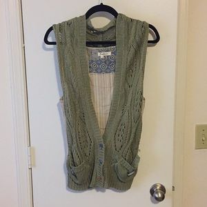 Sweater tank cardigan
